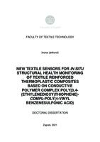 NEW TEXTILE SENSORS FOR IN SITU STRUCTURAL HEALTH MONITORING OF TEXTILE REINFORCED THERMOPLASTIC COMPOSITES BASED ON CONDUCTIVE POLYMER COMPLEX POLY[3,4- (ETHYLENEDIOXY)THIOPHENE]-COMPL-POLY(4-VINYL BENZENESULFONIC ACID)