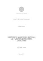 ELECTROSPUN NANOFIBROUS MATERIALS AND FILMS FOR HEAT MANAGING APPLICATIONS
