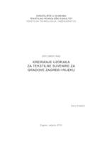 prikaz prve stranice dokumenta Kreiranje uzoraka za tekstilne suvenire za gradove Zagreb i Rijeku